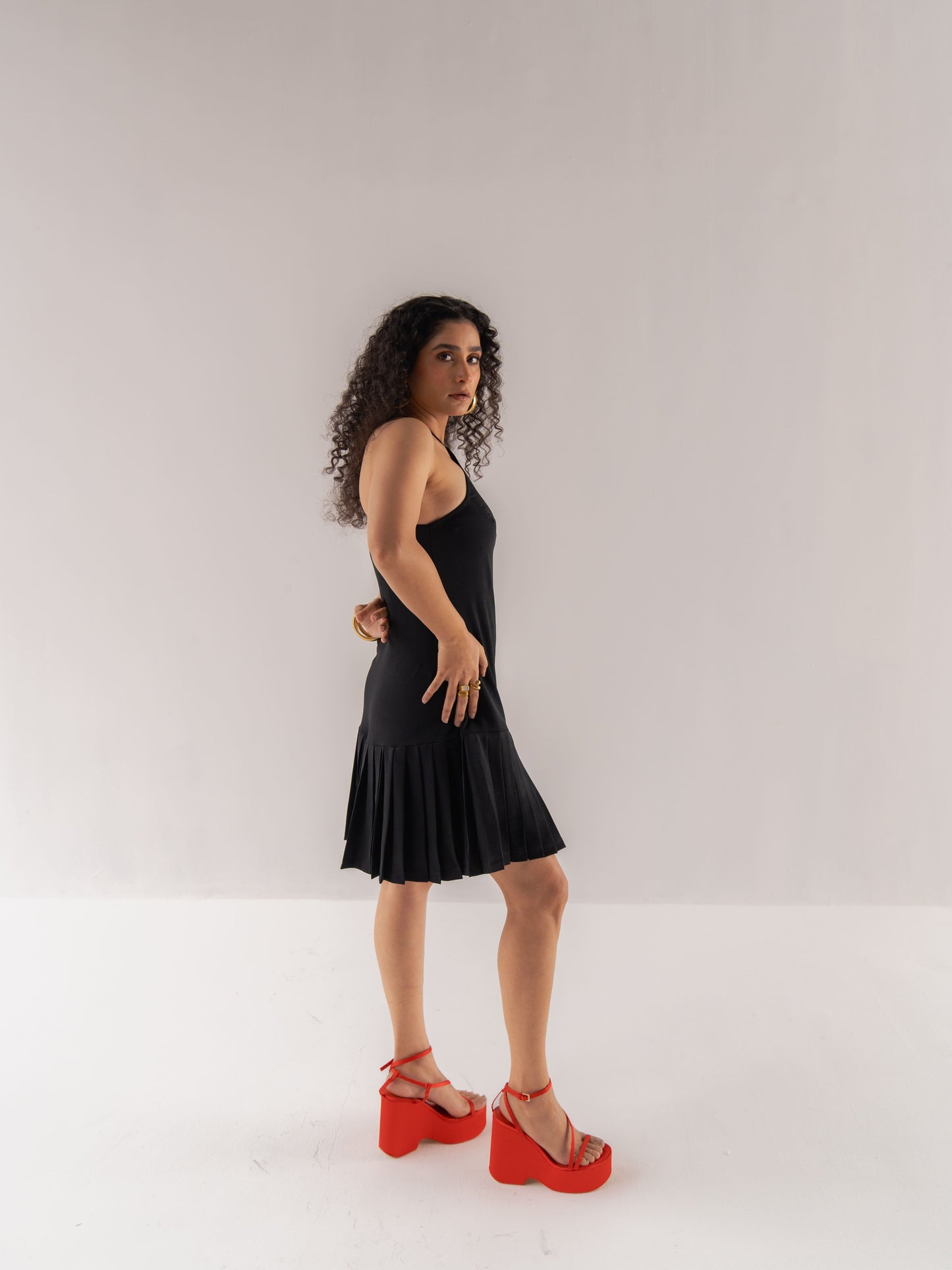 Eclipse Pleated Dress