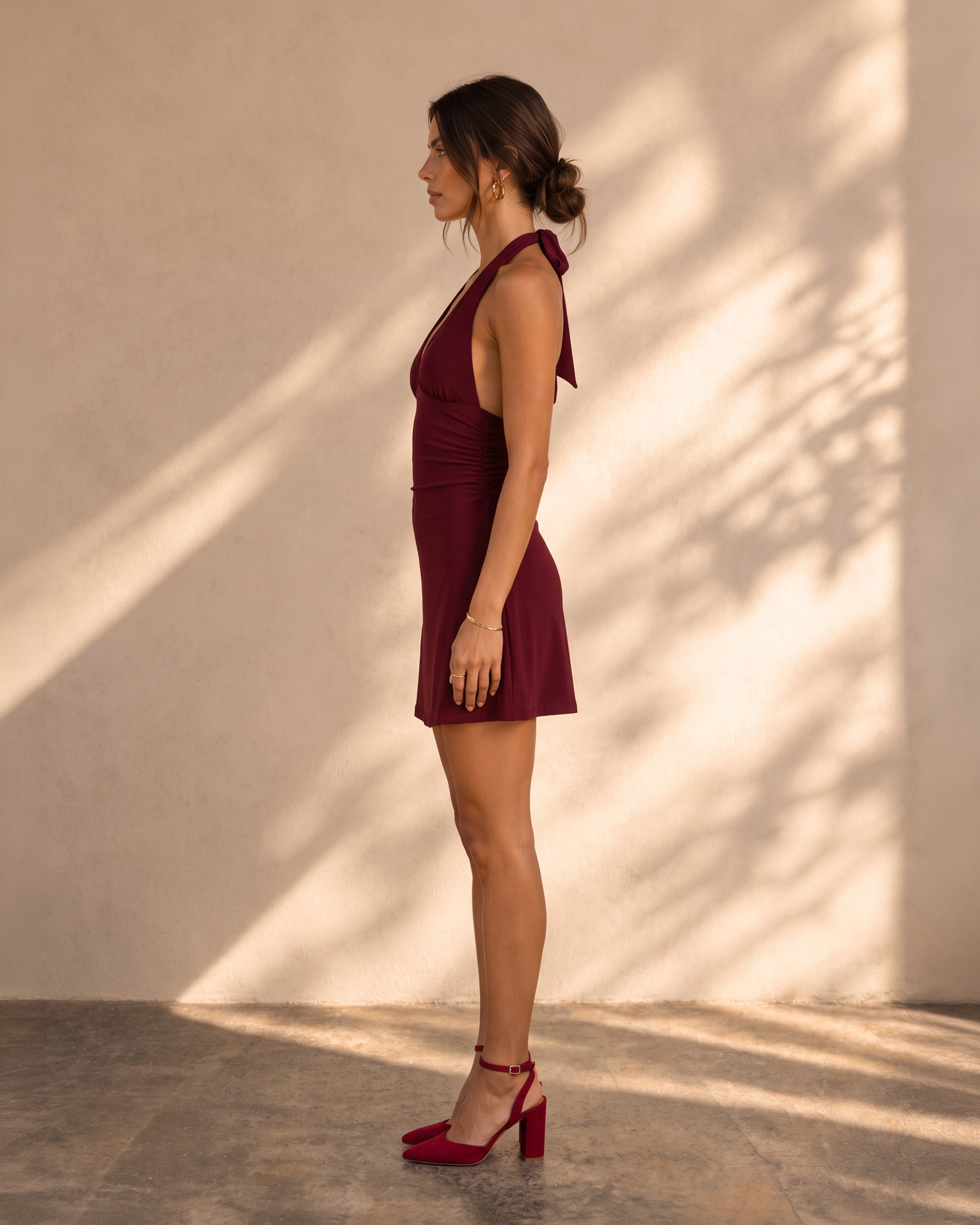 Scarlet dress ( Cherry red )