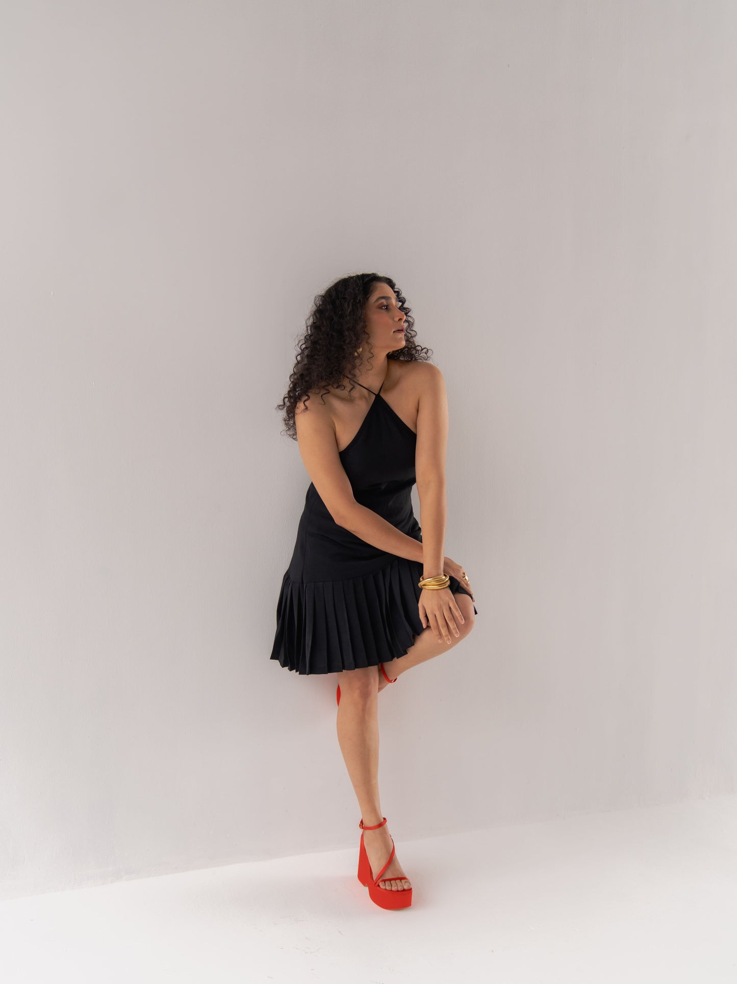 Eclipse Pleated Dress