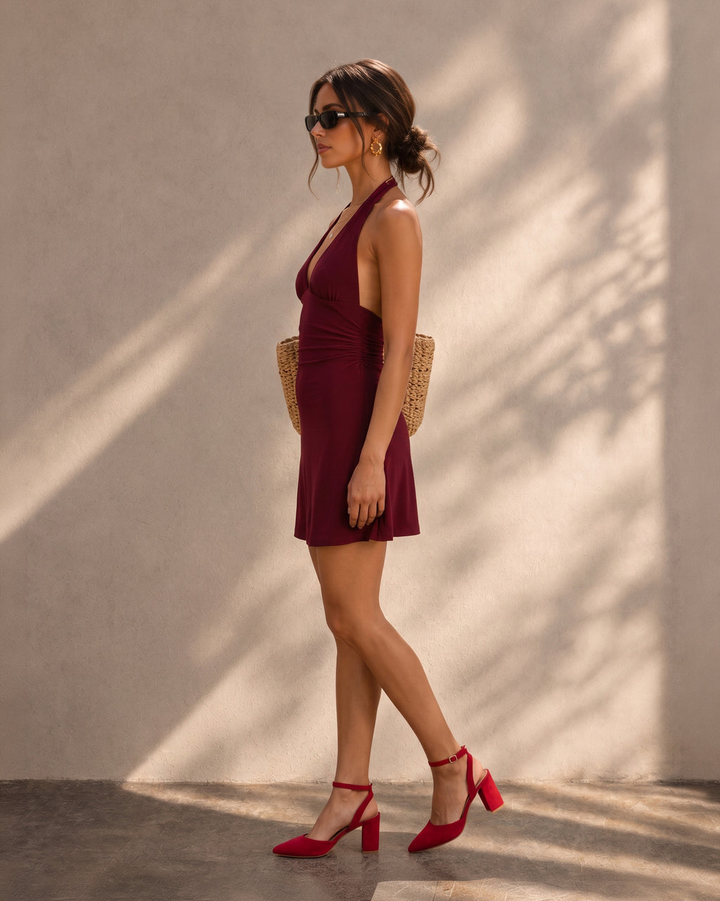 Scarlet dress ( Cherry red )