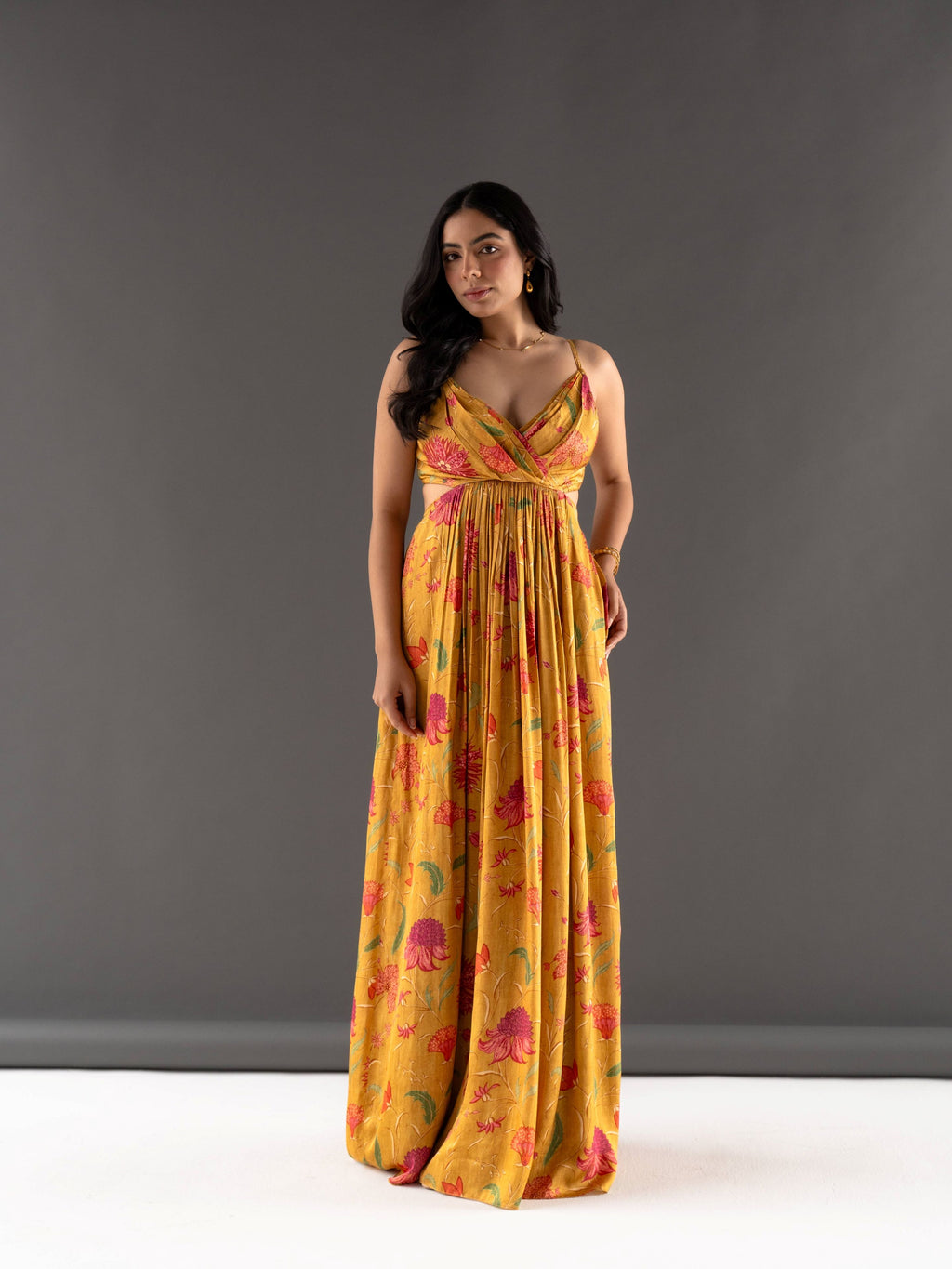Marigold Maxi Dress – White Chalk