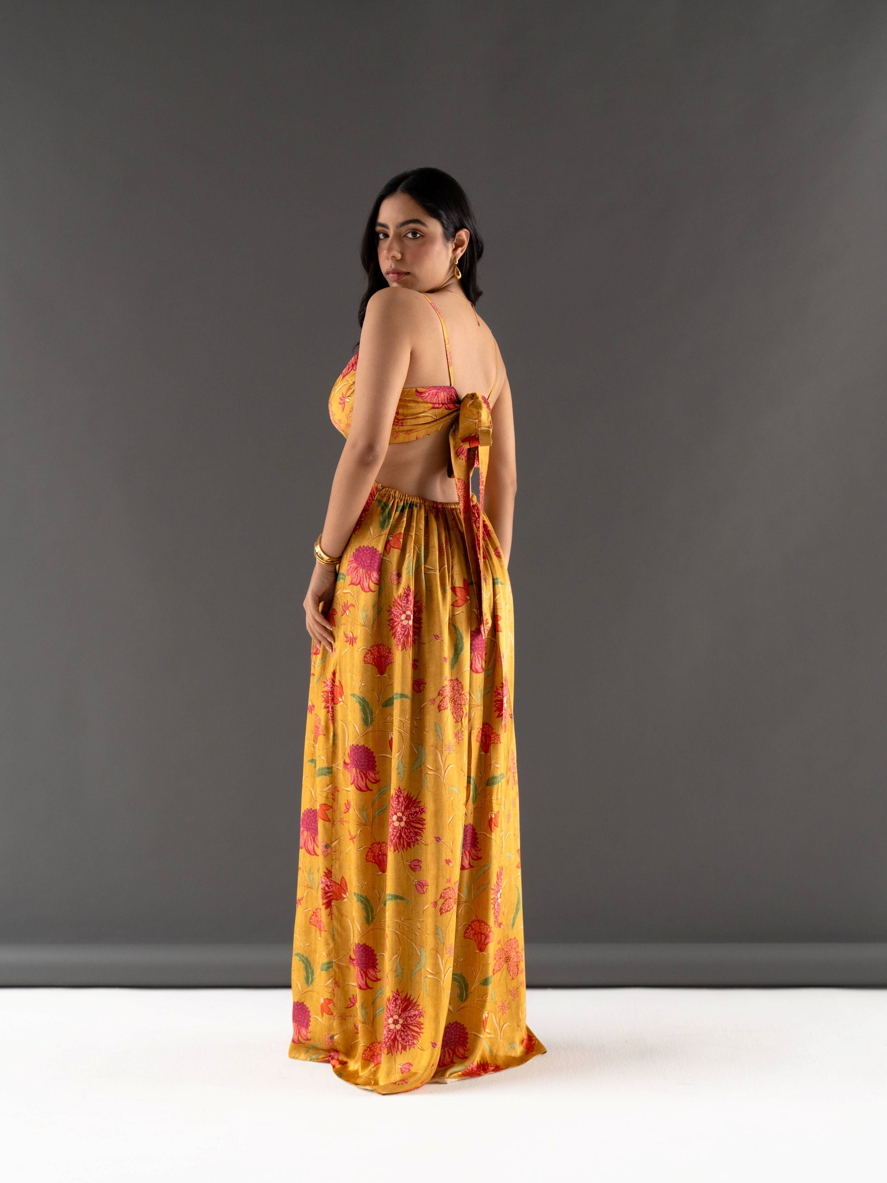 Marigold Maxi Dress – White Chalk