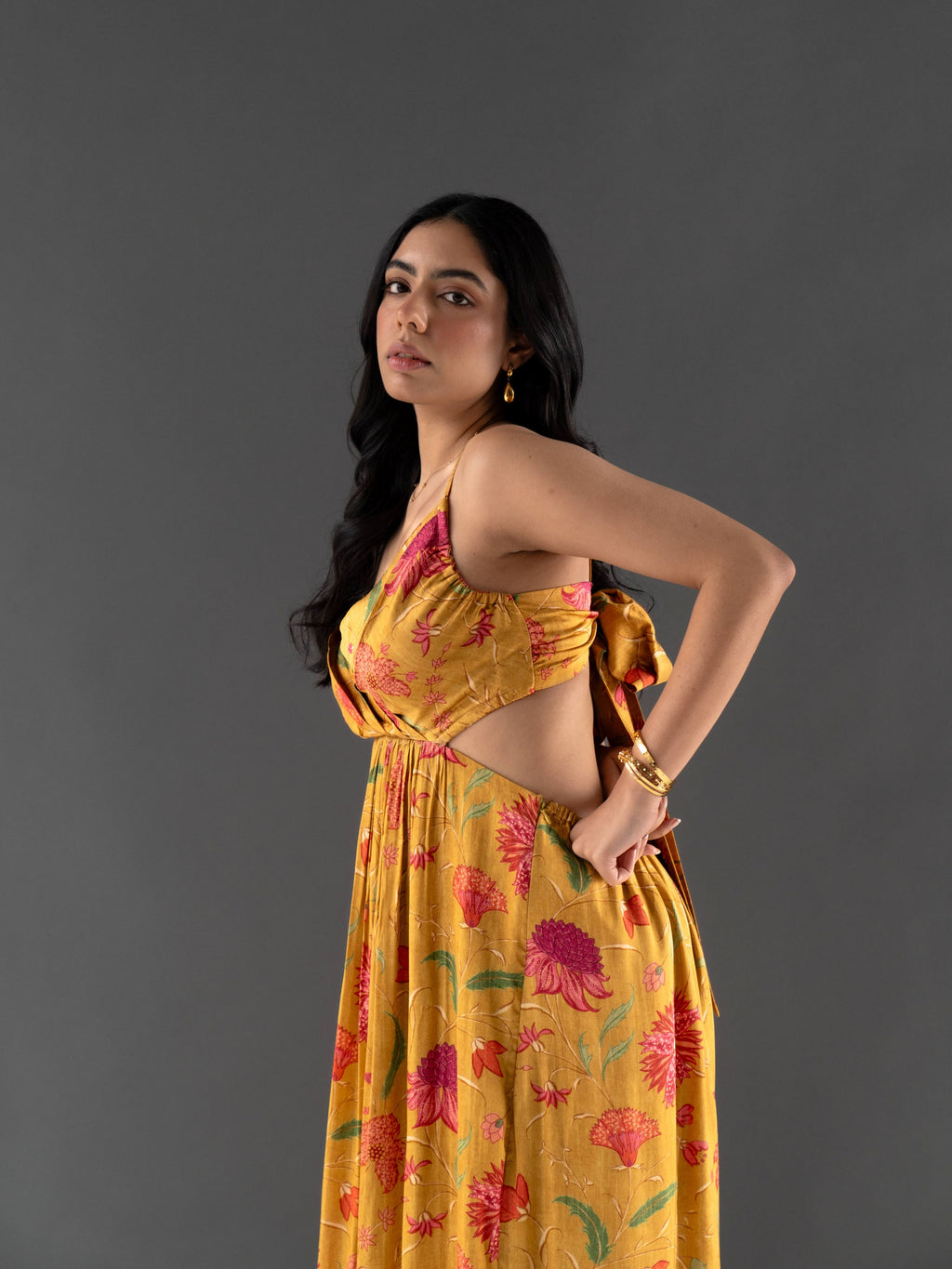Marigold Maxi Dress – White Chalk