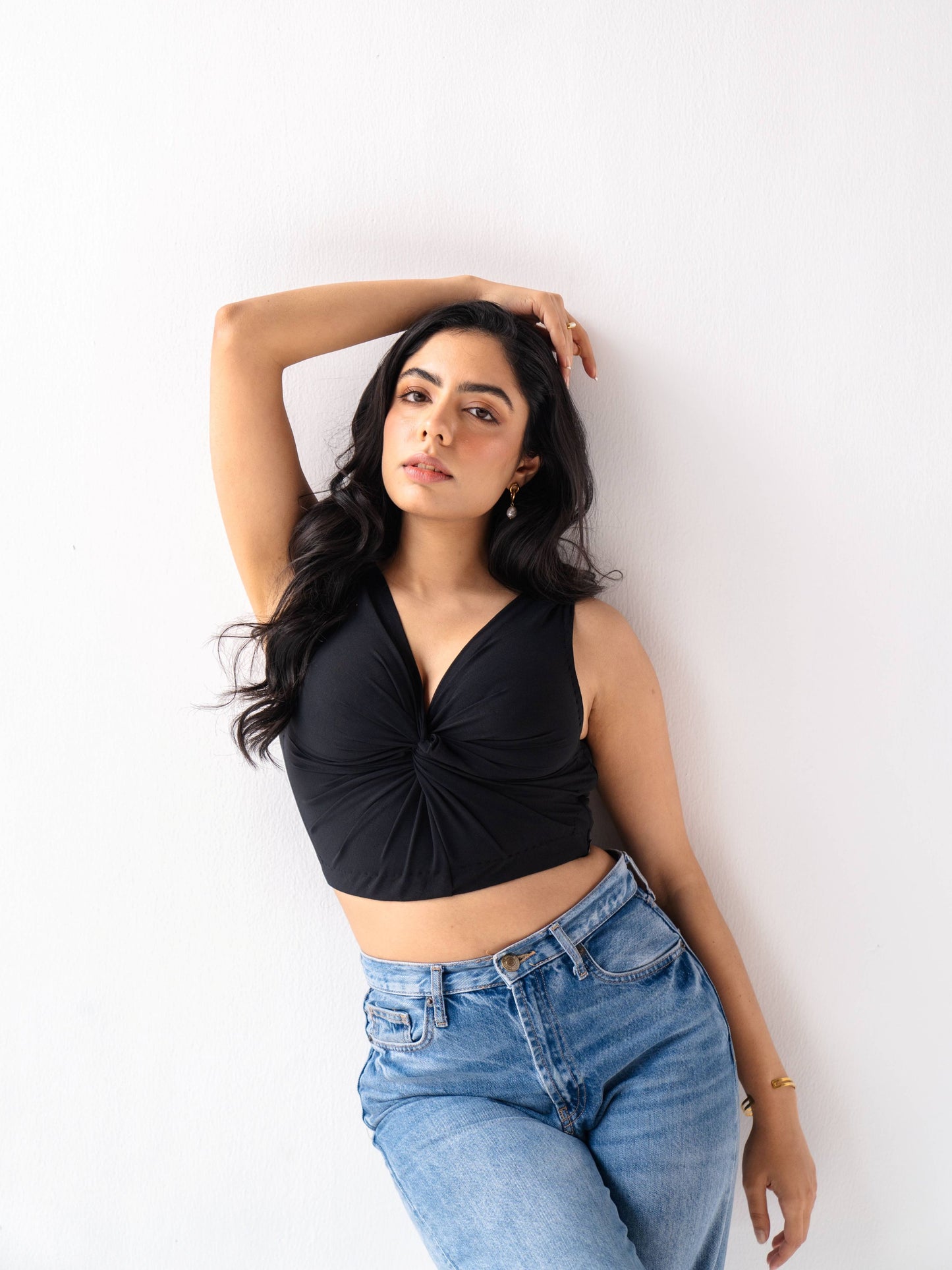 Noir Twist Crop Top