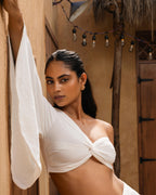 Luna Drape Set ( White )