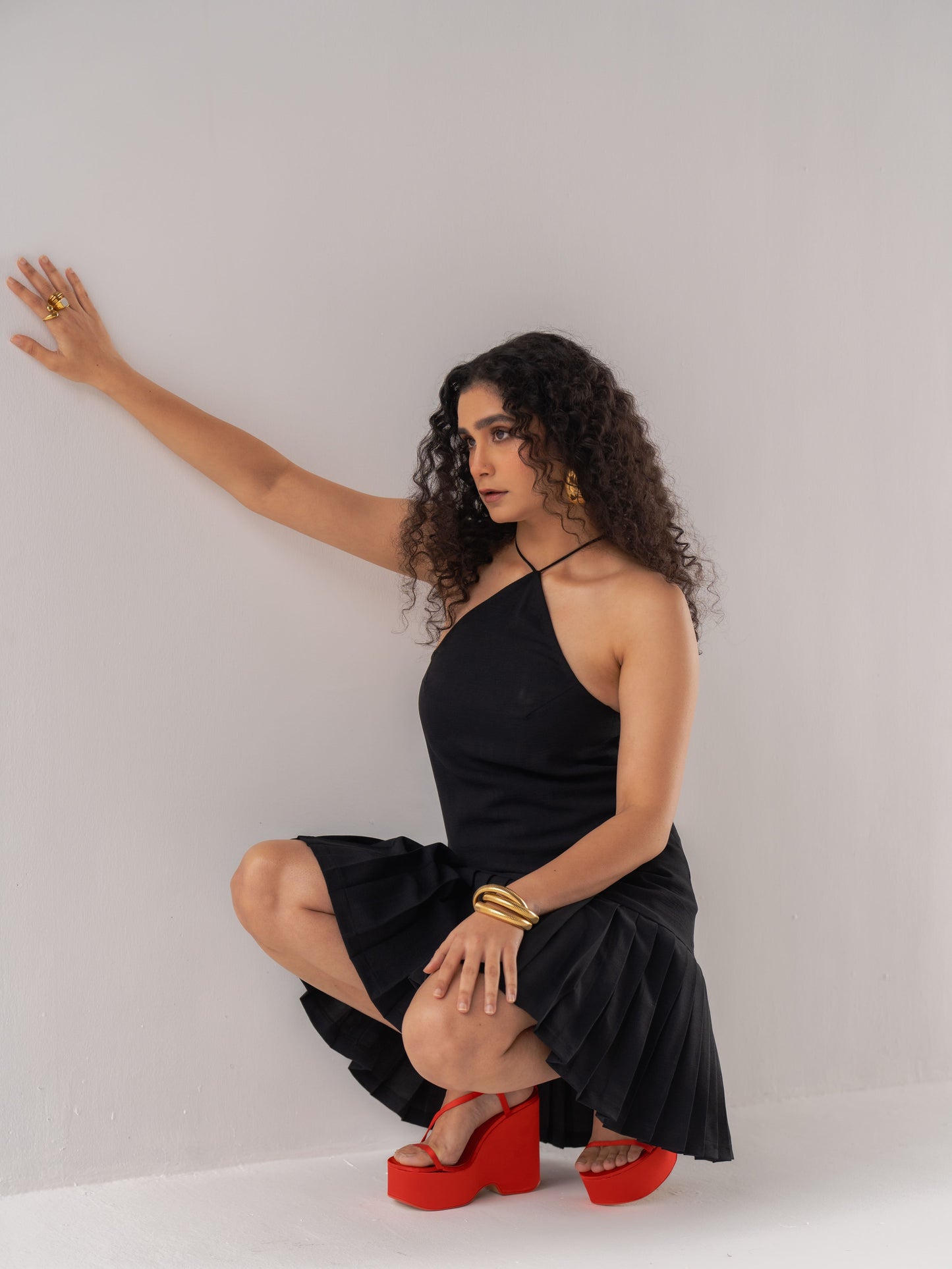 Eclipse Pleated Dress