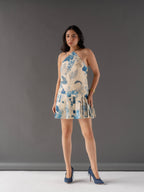 Eclipse Printed Pleated Dress