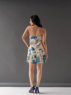 Eclipse Printed Pleated Dress