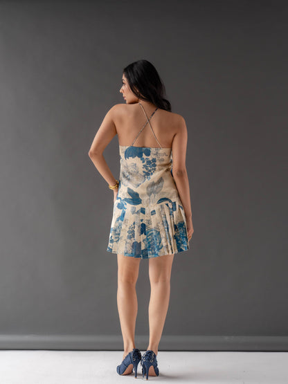 Eclipse Printed Pleated Dress