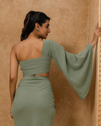 Luna Drape Set ( Olive )